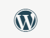 Icône du logo WordPress bleu foncé